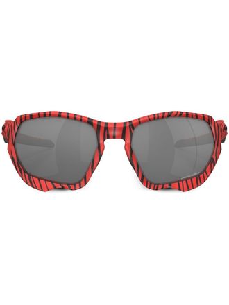 Oakley Plazma zonnebril met rond montuur - Rood