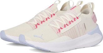 Puma Softride Symmetry Fuzion Running Shoes Womens Shoes Warm White/Rose Mauve/Cool Weather : 10.5 B - Medium, Synthetic/Textile