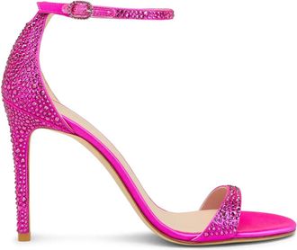 Stuart Weitzman Sandali Nudist Shine 100mm - Rosa