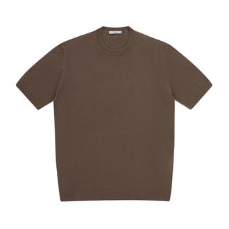 Circolo 1901 Cn5347 Knitted Roundneck - male - Circolo 1901 - Round-neck Knitwear - Brown - 2XL - Knitwear