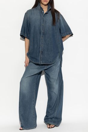 Darkpark Roberta Denim Shirt, Womens, Navy Blue