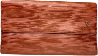 Louis Vuitton Pre-owned Leren Portemonnee - unisex - Vintage Accessoires - Bruin - ONE Size - Leer - Vintage