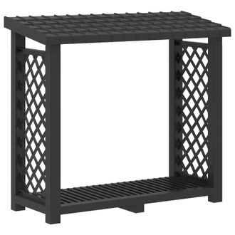 vidaXL Estante Para Le&ntilde;a 114 X 46 X 101 Cm Pp Gris Antracita Vidaxl