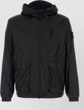 Stone Island nylon hooded jacket