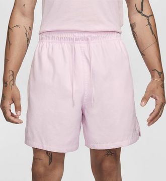 Nike Mens Club Flow Shorts - Pink Foam/White Size 3XL