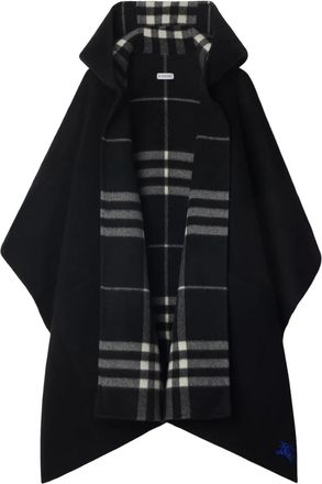 Burberry Mantella a quadri reversibile - Nero