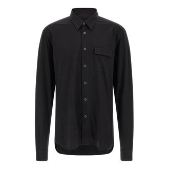 Kiton Buba Snap-Button Shirt - male - Kiton - Casual Shirts - Black - XL - Shirts