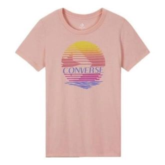 Converse (WMNS) Converse Icon Remix Classic T-Shirt Asia Sizing Pink Yellow 10017094-A05