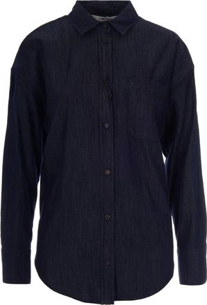 Max Mara Overhemden, Dames, Blauw, XS, Denim, Denim Shirts