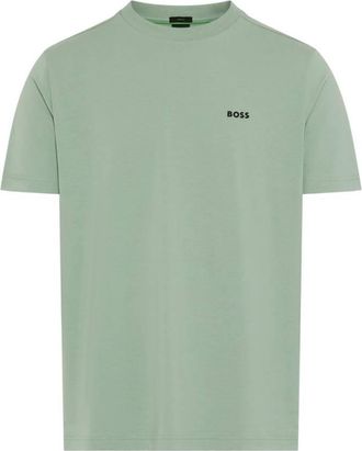 HUGO BOSS Logo Detail Stretch-Cotton T-Shirt, Size Medium