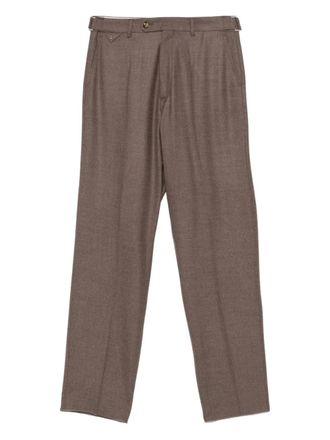 Brett Johnson pleated trousers - men - Fabric - 50 - Brown