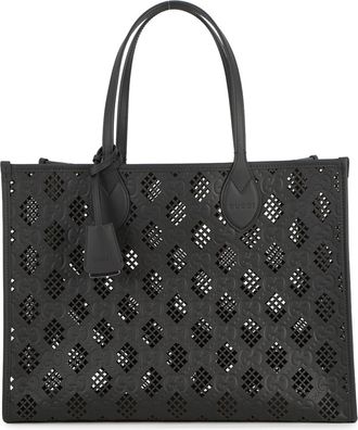 Gucci Black Gg Leather Tote Bag (Pre-Owned)