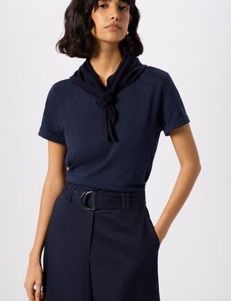 Whistles Emily Ultimate Short Sleeve T-Shirt in Navy at Nordstrom, Size X-Small