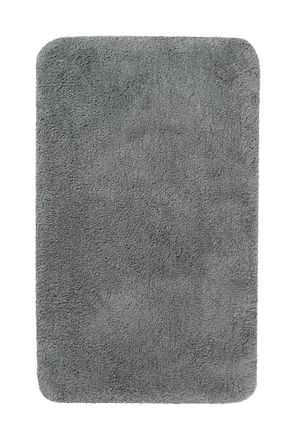 Homie Living Alfombra de ba&ntilde;o lisa de poli&eacute;ster gris pizarra 80x150
