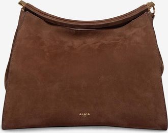 Alaia Schultertasche aus Nubukleder Le Click Medium