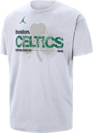 Nike Mens Boston Celtics Courtside Jordan 85 NBA Statement T-Shirt in White | IF4521-100