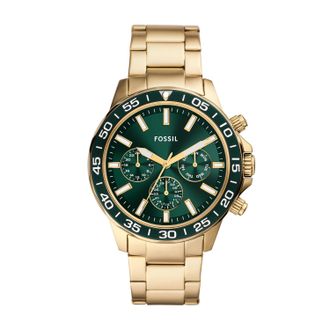 Fossil Mens Bannon 45mm Multifunction, Gold-Tone Stainless Steel Watch, BQ2493