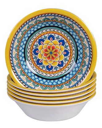Certified International Set Of 6 Melamine Portofino All Purpose Bowls