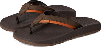 Chaco Lowdown Leather Flip Mens Sandals Coffee : 10 D - Medium
