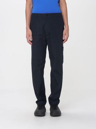 Stone Island Pants Men color Navy