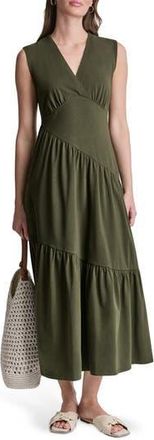 DKNY Stretch Cotton Maxi Dress in Fatigue at Nordstrom Rack, Size X-Small