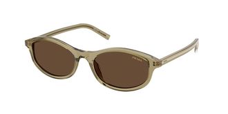 Prada PR D17S 27O9L1 Womens Sunglasses Green Size 52