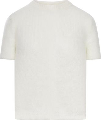 Loewe MOHAIR BLEND SHORT-SLEEVED SWEATER - Loewe - Woman