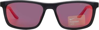 Nike Polarized Red Mirror Square Unisex Sunglasses NIKE EMBAR P FV2409 060 56