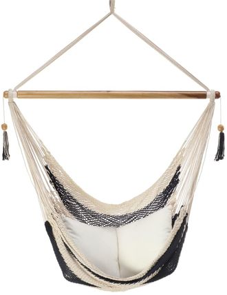 Hamac del sol Silla Hamaca de Nicaragua crudo y azul 100% algod&oacute;n