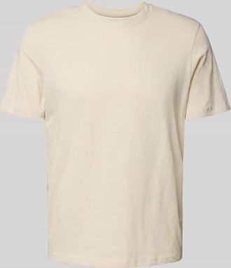 Mc Neal Regular Fit T-Shirt mit Rundhalsausschnitt in Sand, Größe XXXL