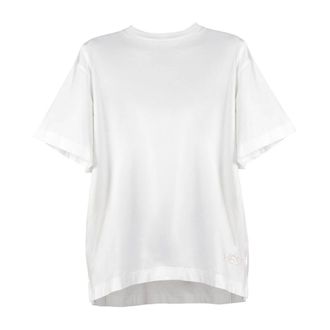 H&eacute;st H&eacute;st - Witte T-shirt met optisch ontwerp - Dames - Tops - Wit - Maat: L