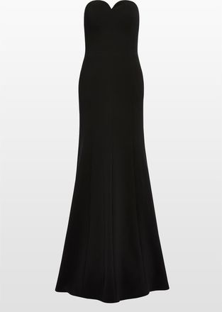 Jenny Packham Lust Strapless Maxi Dress in Liquorice at Nordstrom, Size 14 Uk