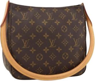 Louis Vuitton Pre-owned Vintage Canvas Shoulder Bag - Dames - Vintage Schoudertas - Bruin - ONE Size - Vintage