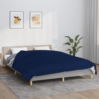 vidaXL Manta Con Peso Tela Azul 200x225 Cm 9 Kg Vidaxl
