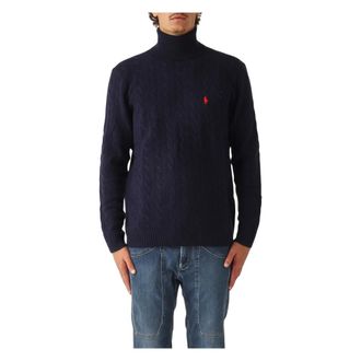 Polo Ralph Lauren Truien & Vesten, Heren, Blauw, M, Wol, Turtleneck Knit