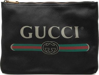 Gucci Pre-owned Gucci Medium Calfskin Logo Portfolio Clutch Ladies 6SWSEVEBK69XFJG8