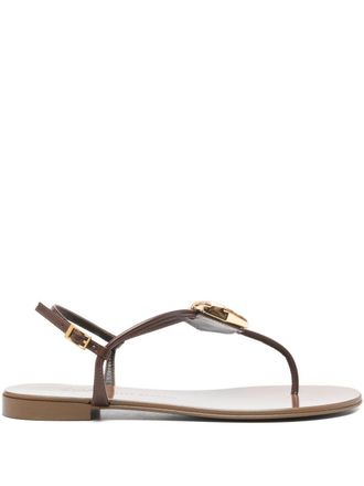 Giuseppe Zanotti Womens Atlantide Buckle-Embellished Thong Sandals