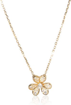 Van Cleef & Arpels Pre-Owned Van Cleef & Arpels Yellow Gold Diamond Mini Model Frivole Pendant