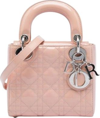 Dior Pre-owned Lady Dior - Dames - Vintage Handtas - Roze - ONE Size - Leer - Vintage