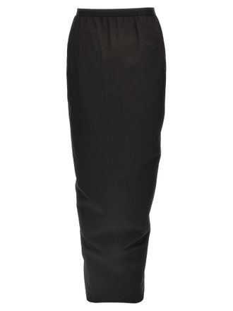 Rick Owens Black Cotton Mini Womens Skirt