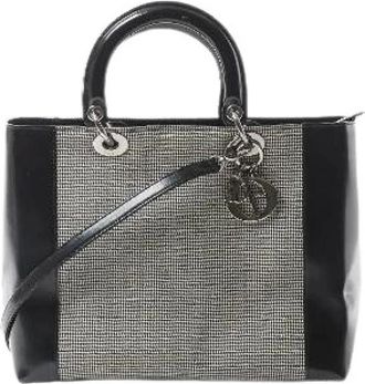 Dior Pre-owned Handbags, female, Black, Size: ONE SIZE Pre-owned Lady Dior Large Handbag