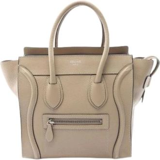 Celine Pre-owned Handbags, female, Beige, Size: ONE SIZE Pre-owned Vintage Handbag