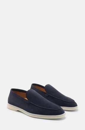 Scarosso Ludovico Loafers in Blue - Suede at Nordstrom, Size 45