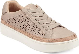 Earth Kristal Laser Cut Platform Sneaker in Bronze Flecks at Nordstrom, Size 6.5