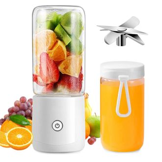 OEM Minibatidora Port&aacute;til Con 6 Cuchillas, Recargable Por Usb, Capacidad De 380 Ml