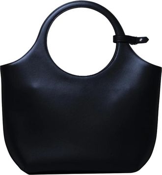 Courr&egrave;ges Zwarte Leren Schoudertas - Dames - Handtassen - Zwart - ONE Size - Leer - Tassen
