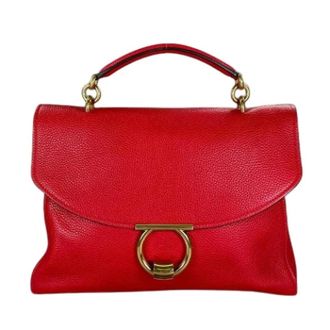 Ferragamo Pre-owned Handbags, female, Red, Size: ONE SIZE Pre-owned Handbag
