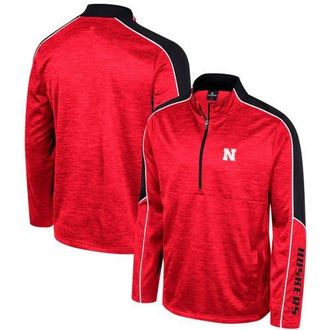Colosseum Mens Colosseum Red Nebraska Huskers Marled Half-Zip Jacket at Nordstrom, Size Medium