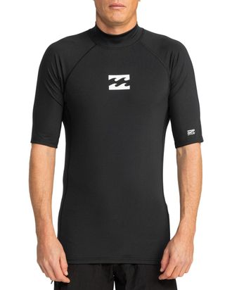 Billabong Rash Guard BILLABONG Waves All Day, Herren, Gr. L, schwarz, Obermaterial:85% Microfaser, 15% Elasthan;, Shirts Rash Guard