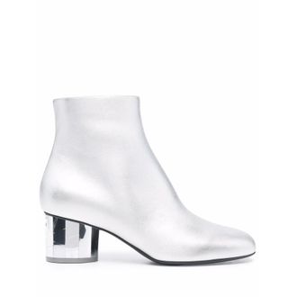 Ferragamo Ladies Silver Tone Boots, US Size 8.5